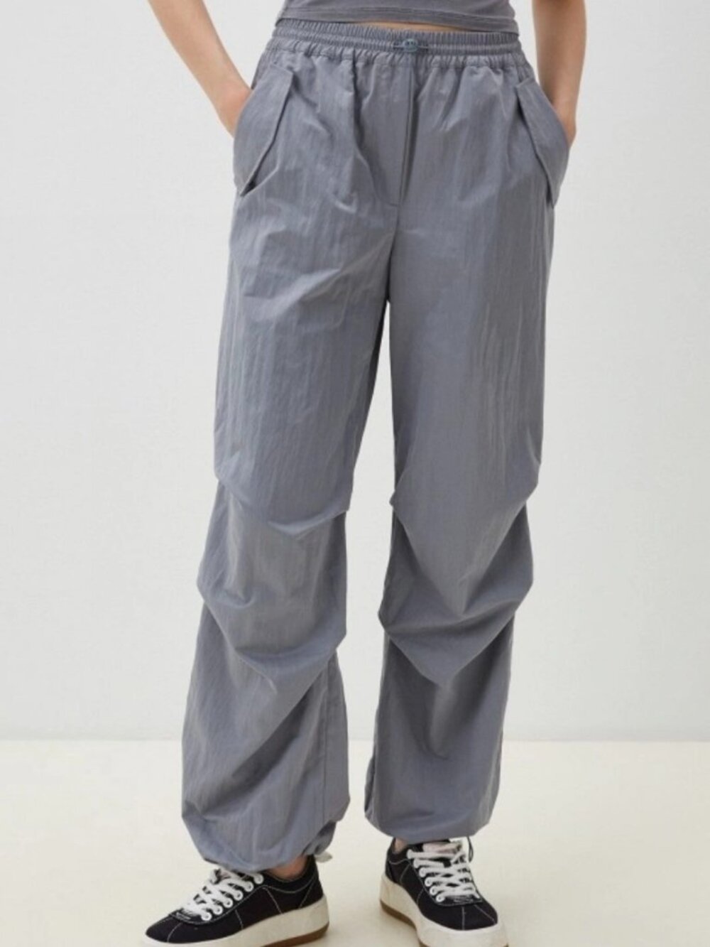ICHI Utility Parachute Pants